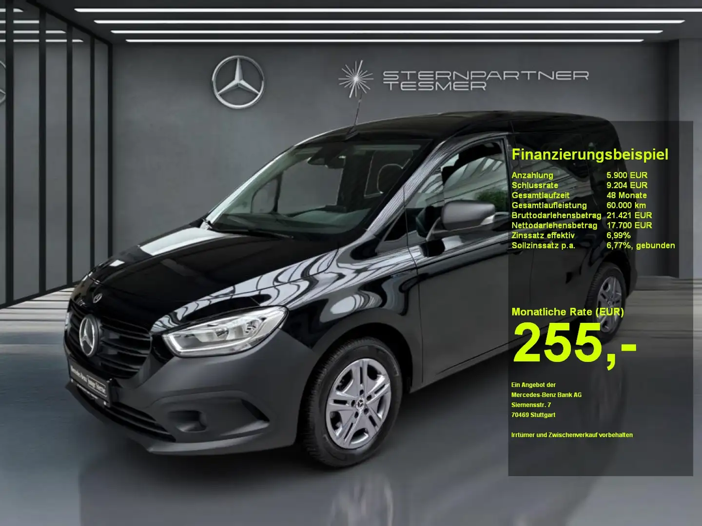 Mercedes-Benz Citan e EQT Tourer  MBUX-PTS-SHZ-Klimaaut Nero - 1