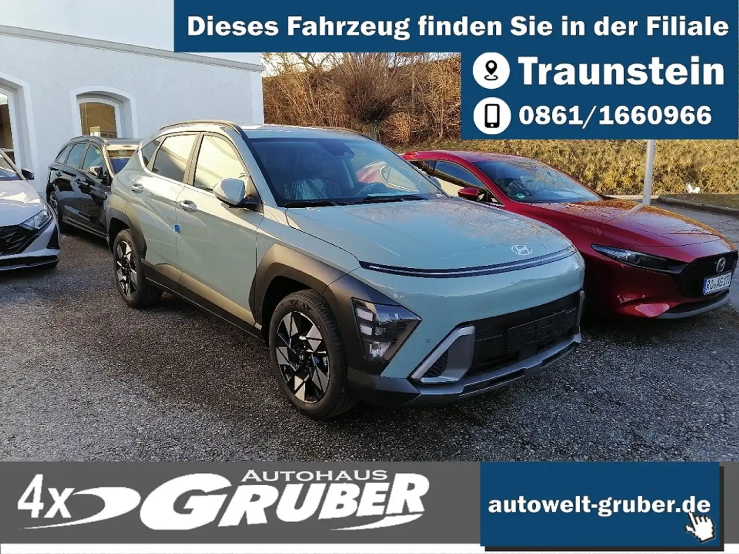 Hyundai KONA Hybrid 1.6 GDI Automatik Trend + el. Heckklappe + Grün - 1