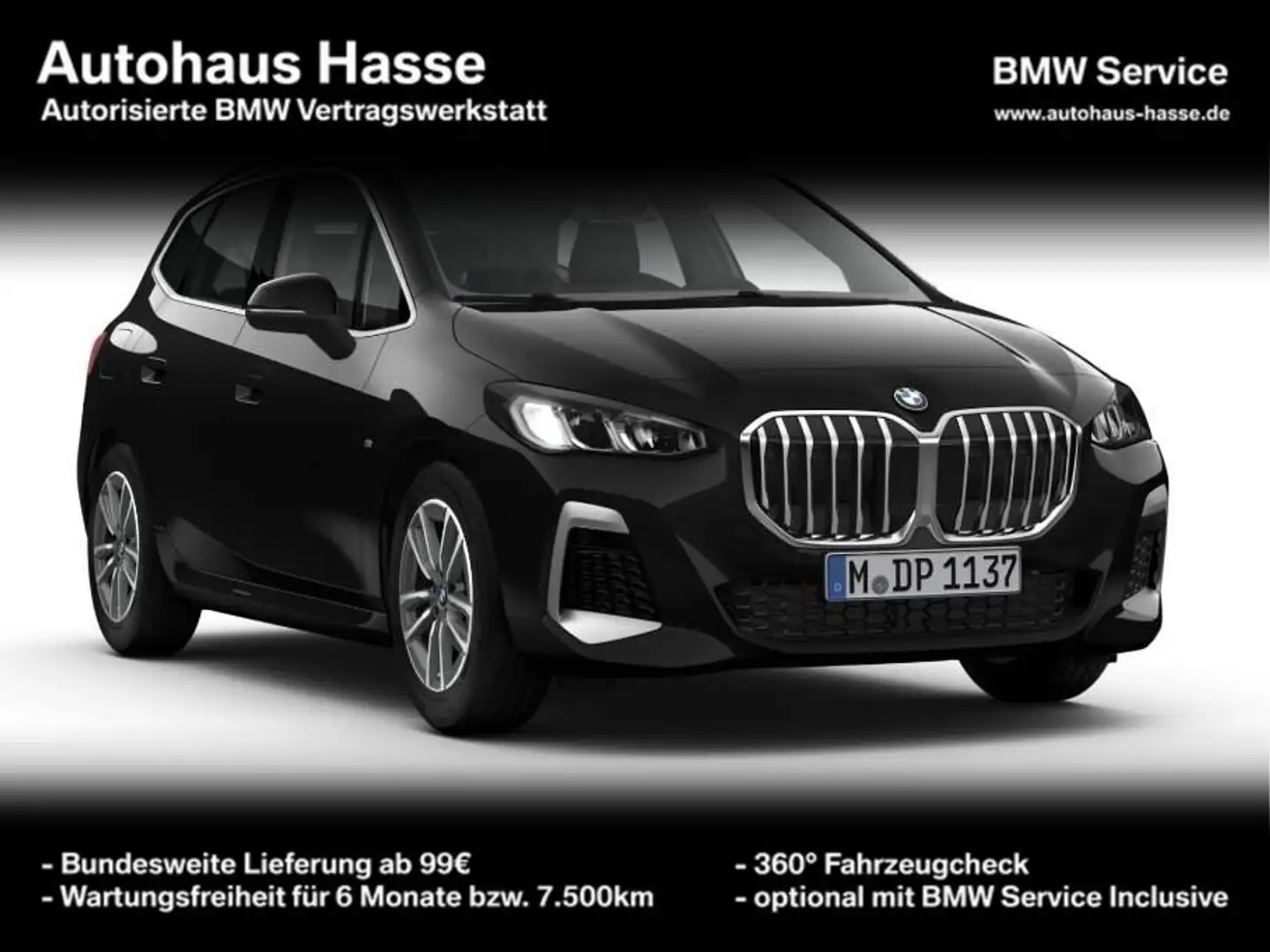BMW 218 i  Active Tourer M-Sport PANO SITZHZG PARKASSI Noir - 1