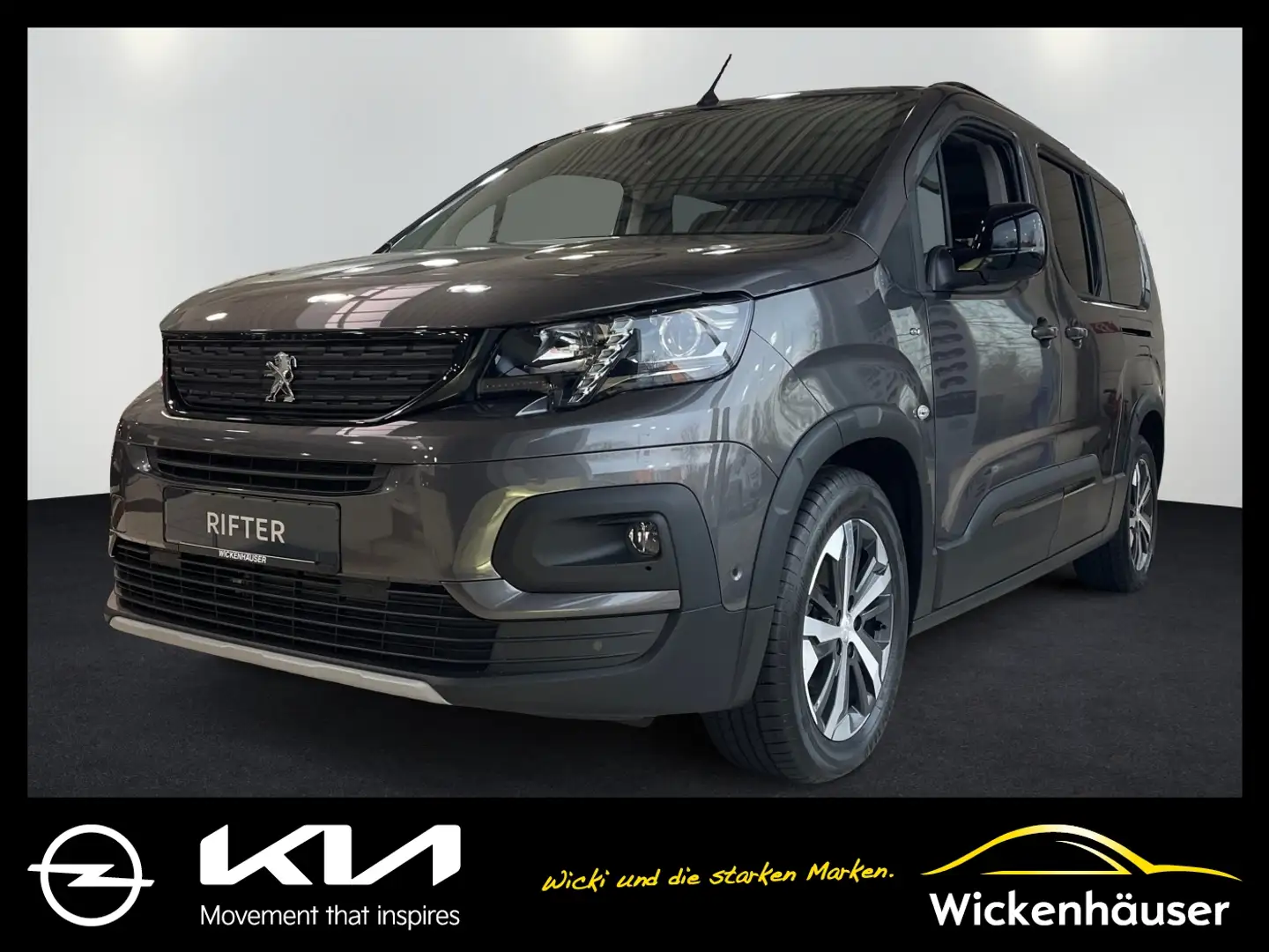 Peugeot Rifter e- L2 GT Elektromotor Tempomat RFK PDC Grau - 1