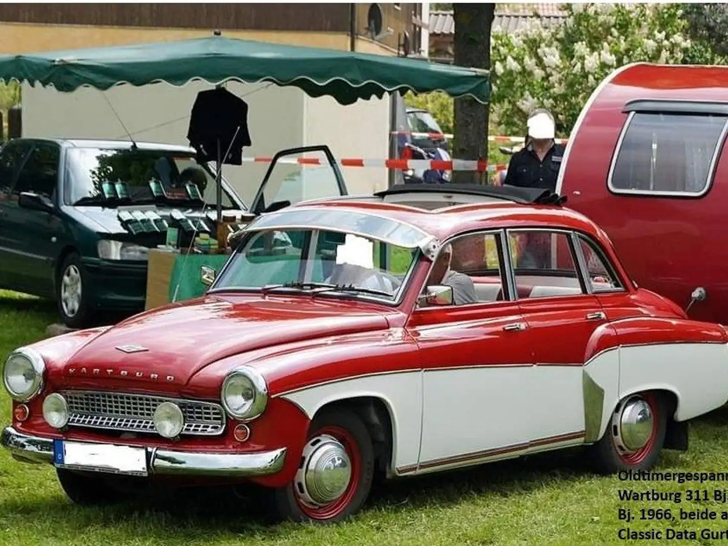 Wartburg 311 Limousine de Luxe mit Faltdach Rot - 2