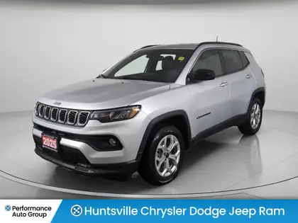 Silver 2025 Jeep Compass North 4WD SUV / Crossover 8-Speed Automatic
