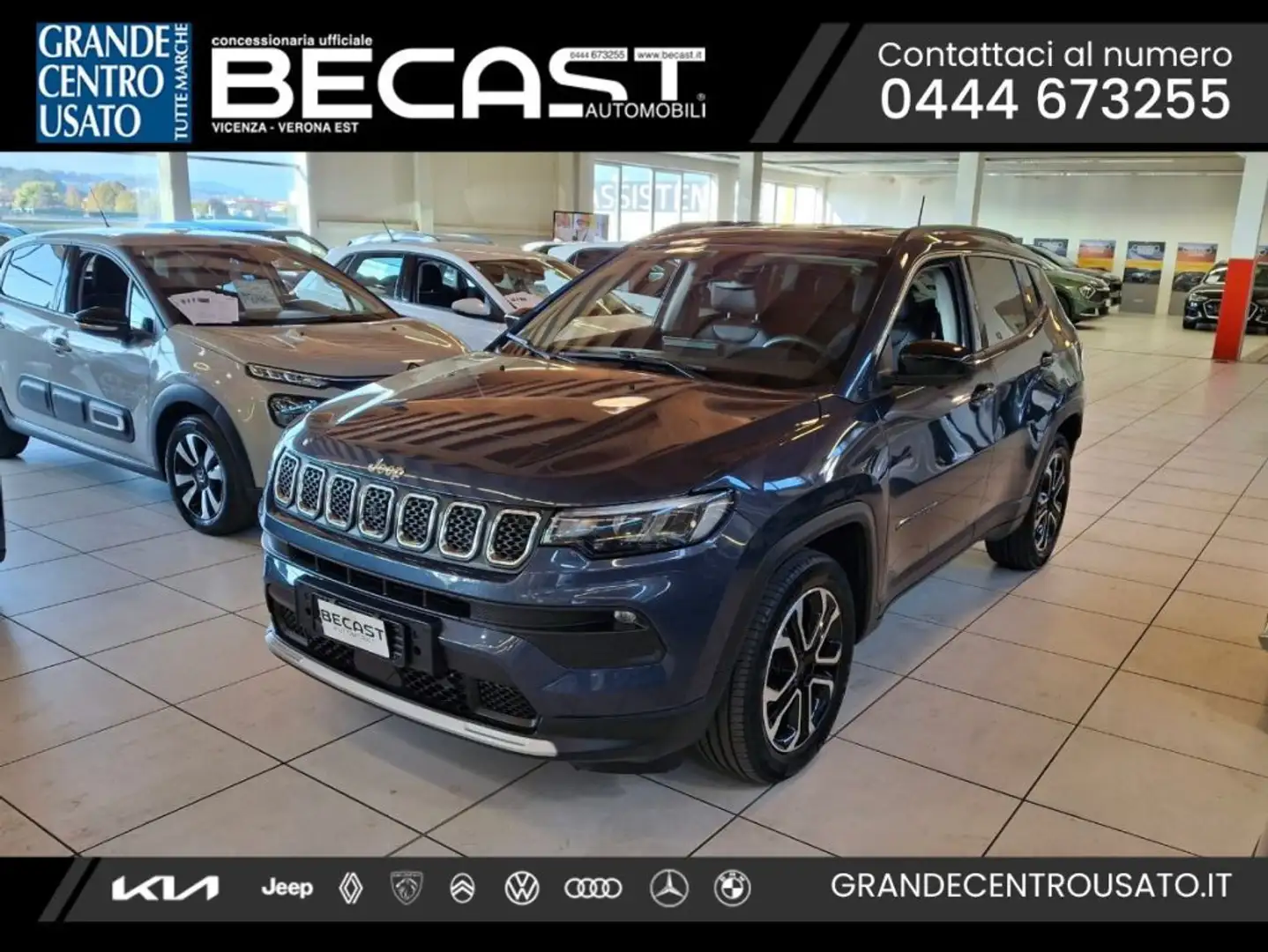Jeep Compass 1.5 Turbo T4 130 CV MHEV 2WD Limited - PROMO K73 Blau - 1