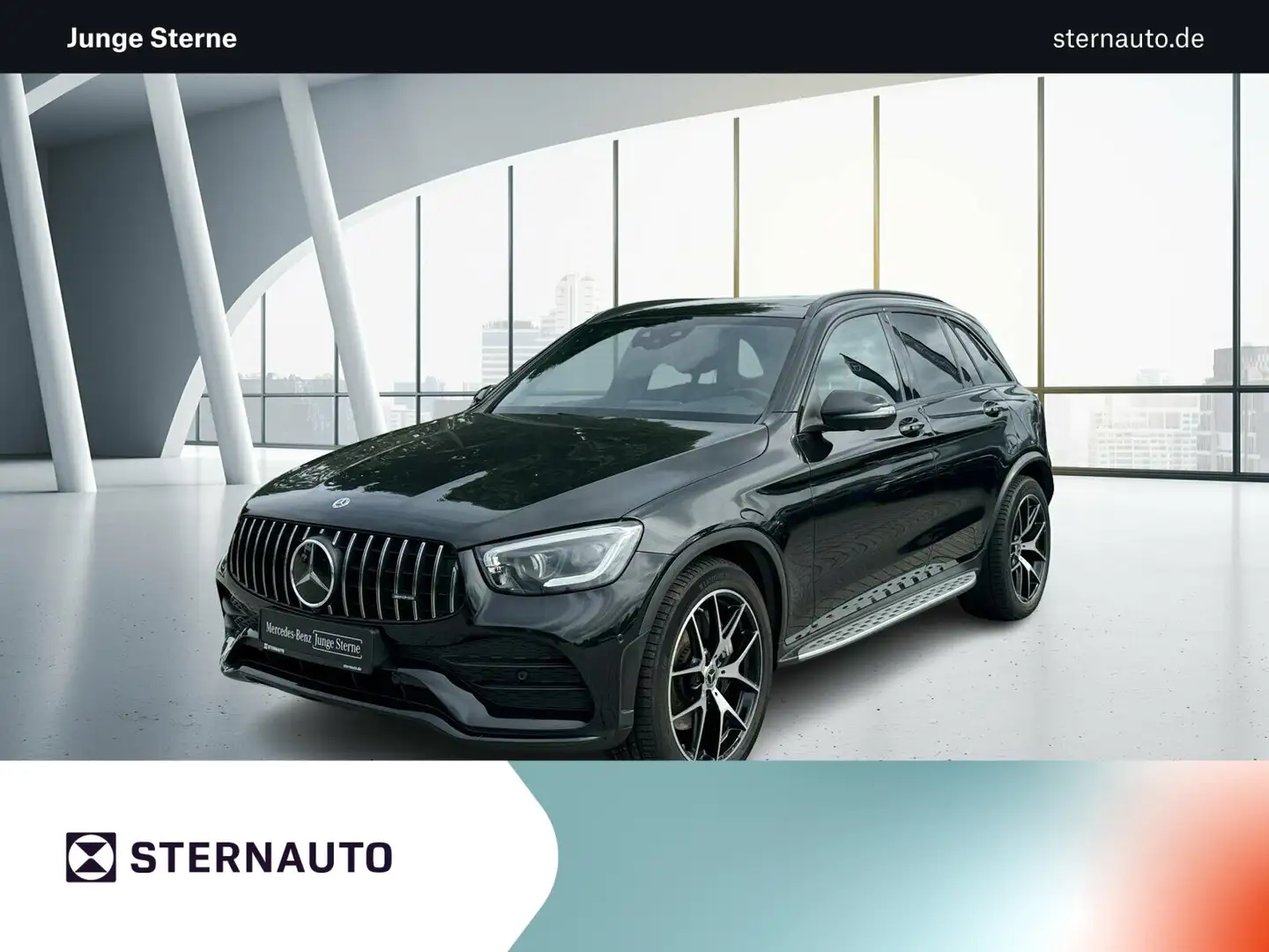 Mercedes-Benz GLC 400 GLC 400 d 4M AMG Line Navi Pano.-Dach Distronic Zwart - 1