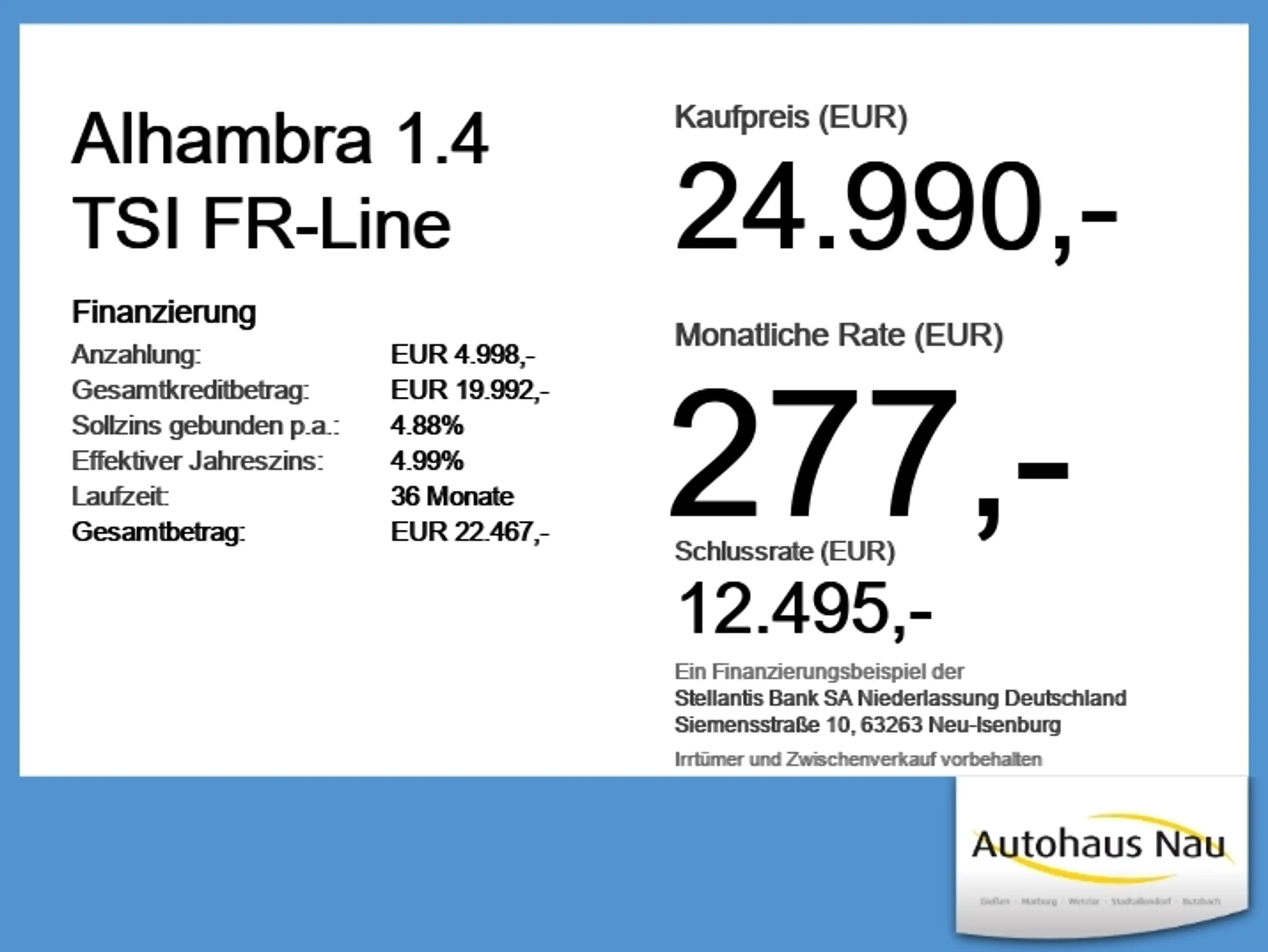 SEAT Alhambra 1.4 TSI FR-Line inkl. Inspektionspaket! — photo 6