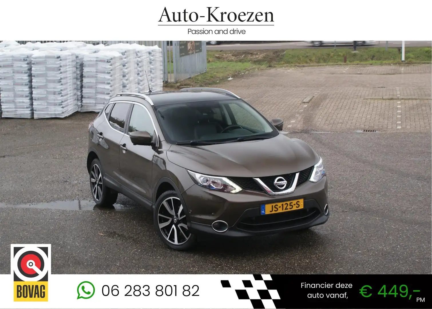 Nissan Qashqai 1.2 Tekna | 360 Camera | Leder | Pano | Cruise Con Brun - 1
