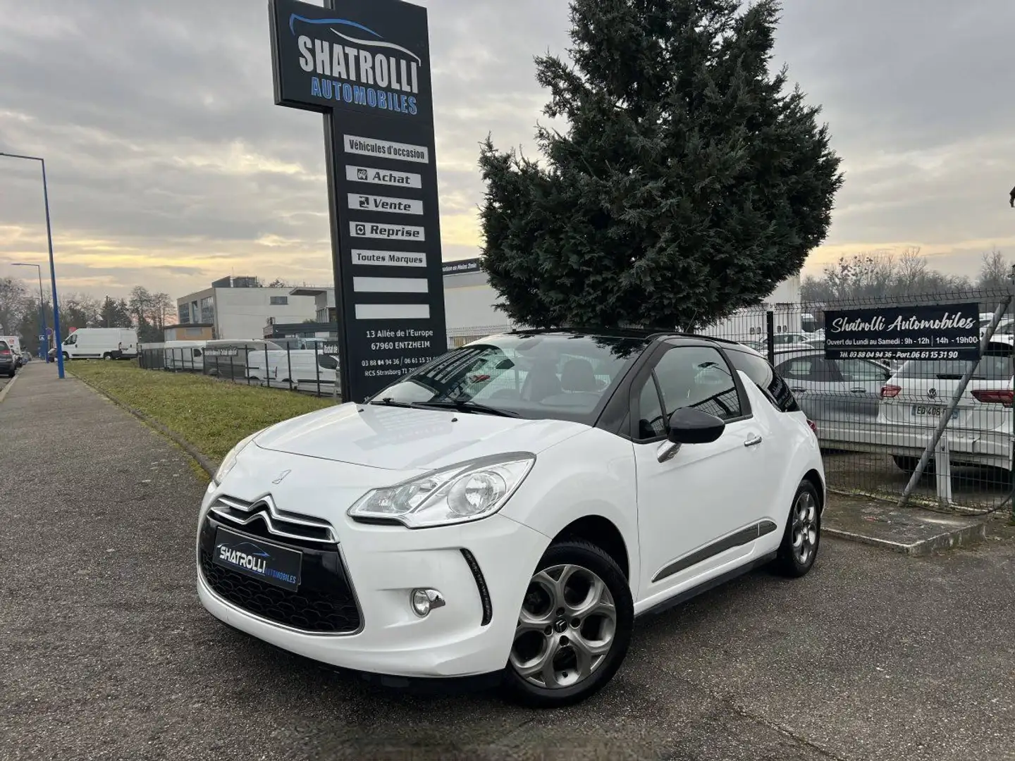 Citroen DS3 Citroën 1.6 VTi 120CH So Chic Clim Régulateur Entr Blanc - 1