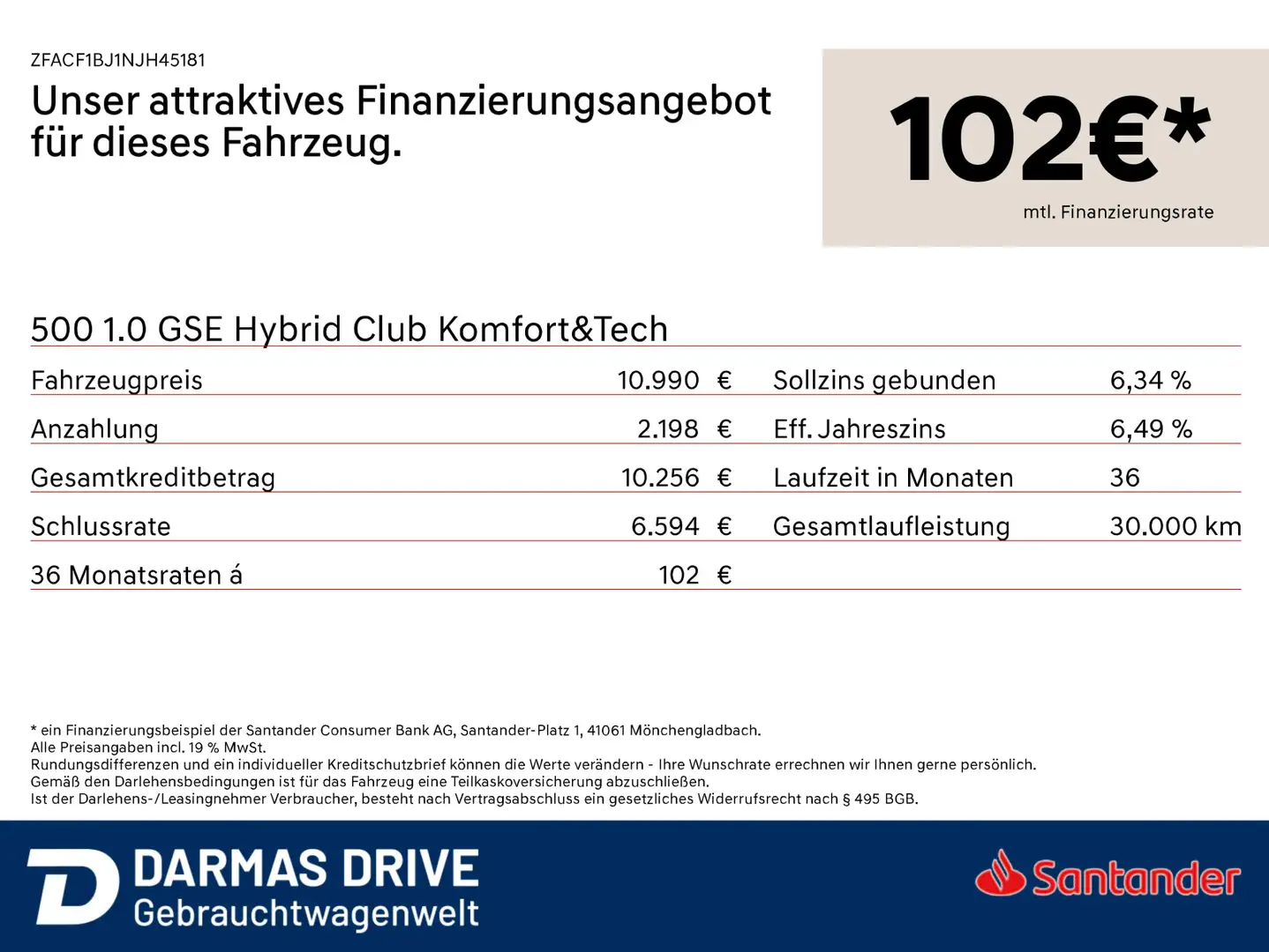 Fiat 500 500 1.0 GSE Hybrid Club Komfort&Tech Bleu - 2