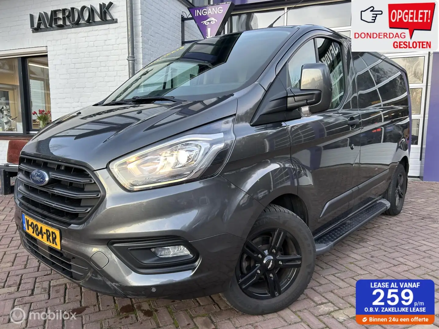 Ford Transit Custom 280 2.0 TDCI L1H1 Limited * AUTOMAAT * Zwart - 1