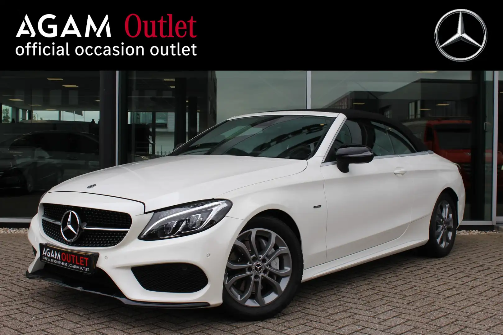 Mercedes-Benz C 180 Cabrio Premium Mercedes-Benz C-klasse Cabrio 180 P Wit - 1