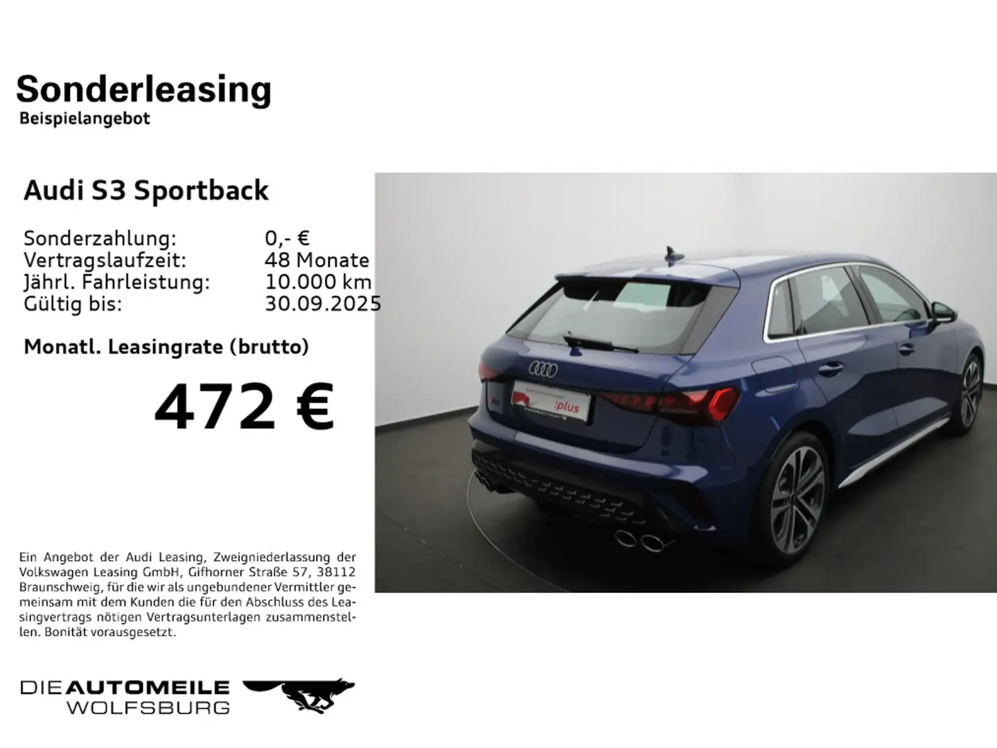 Audi S3 2.0 TFSI quattro S tronic Leder/Con Bleu - 2