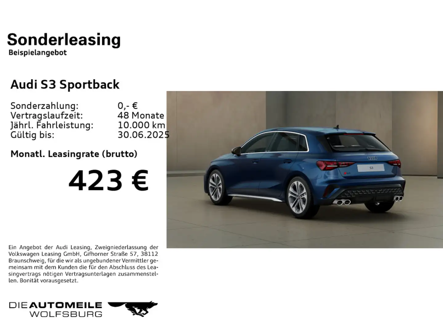 Audi S3 2.0 TFSI quattro S tronic Leder/Con Blau - 2