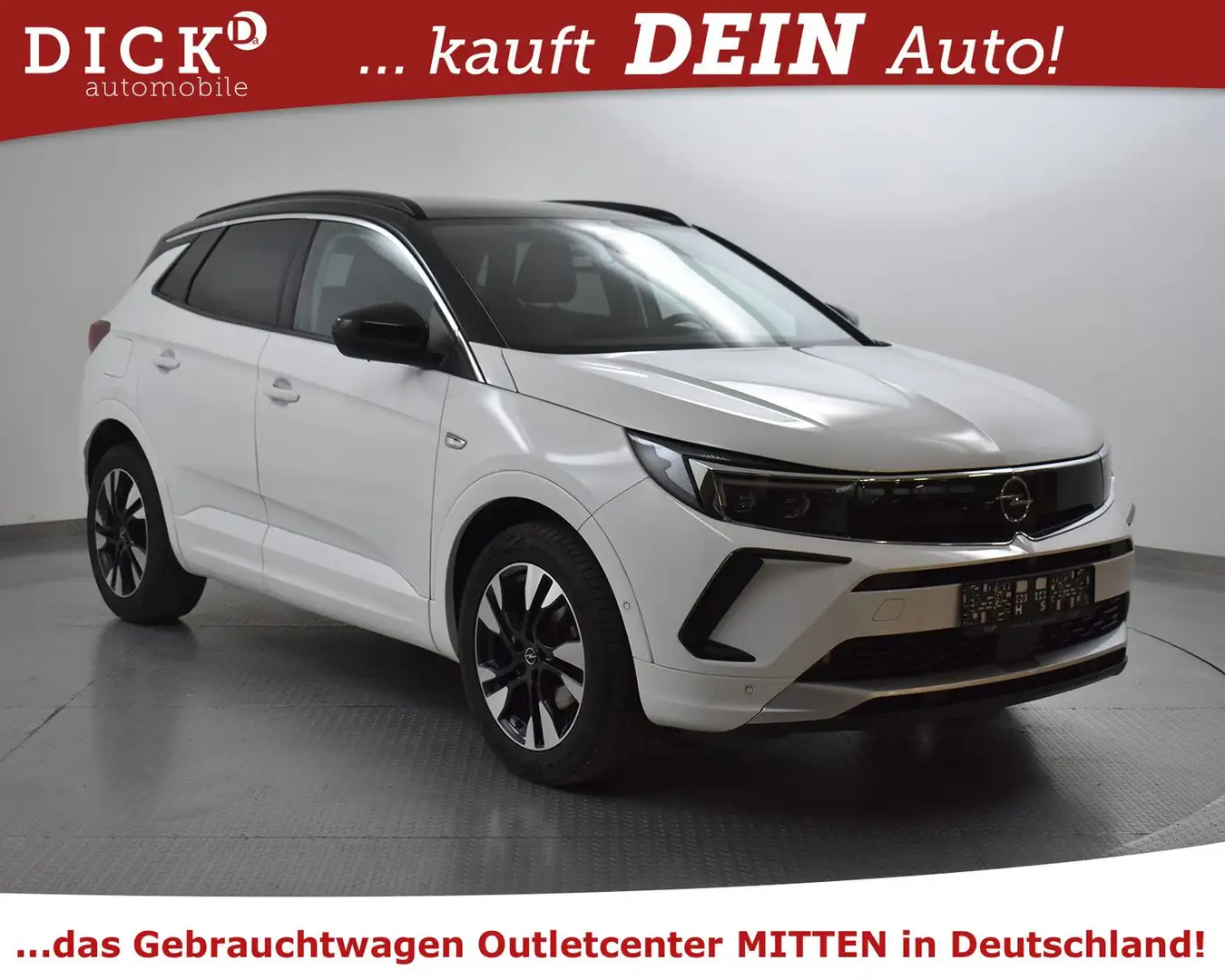 Opel Grandland X 1.5d Aut Elegan KAM+AHK+ACC+LED+VOLL Wit - 1