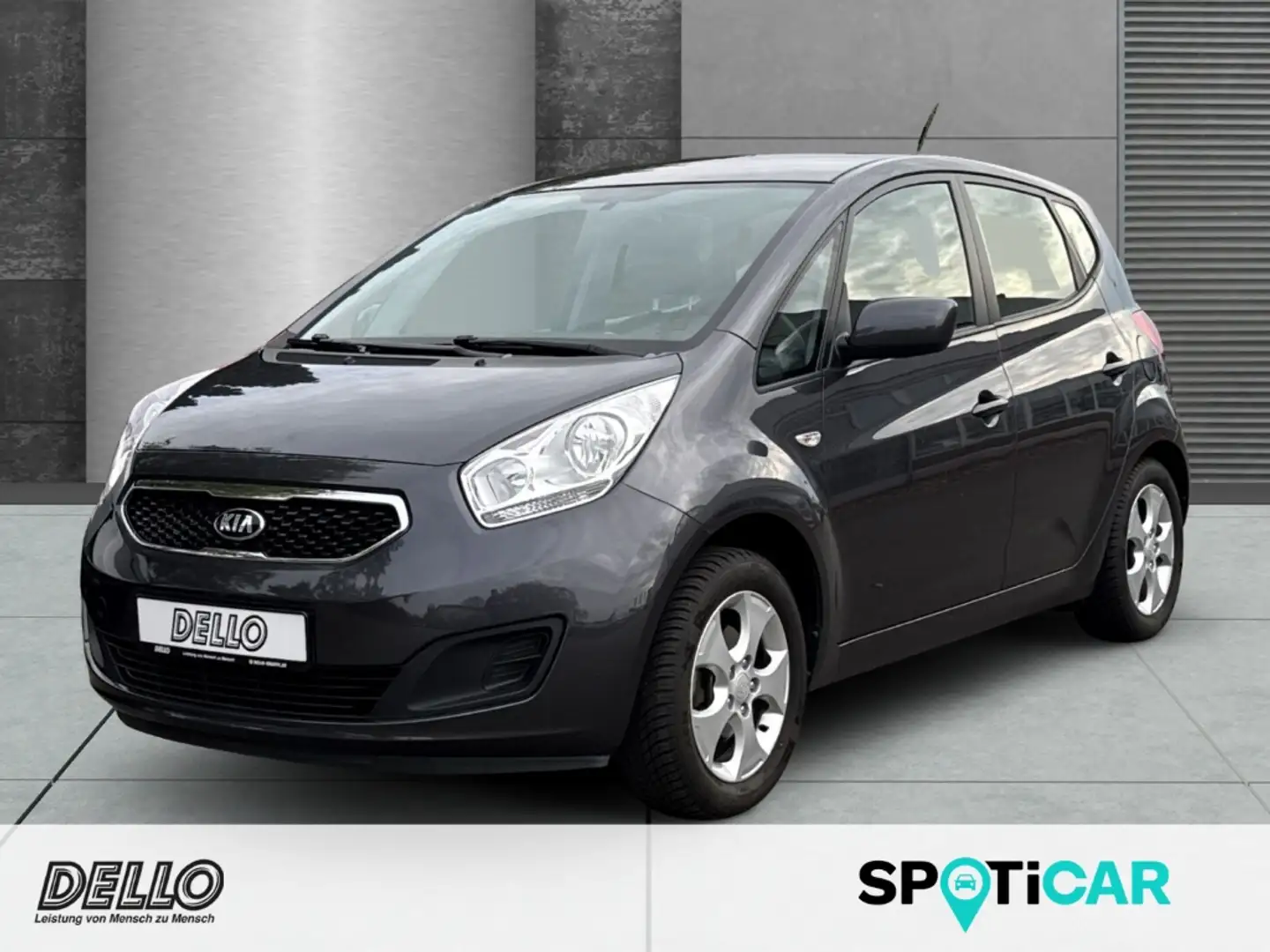 Kia Venga 1.4 Edition 7 SHZ Tel.-Vorb. Alu Klima Freisprech Grigio - 1