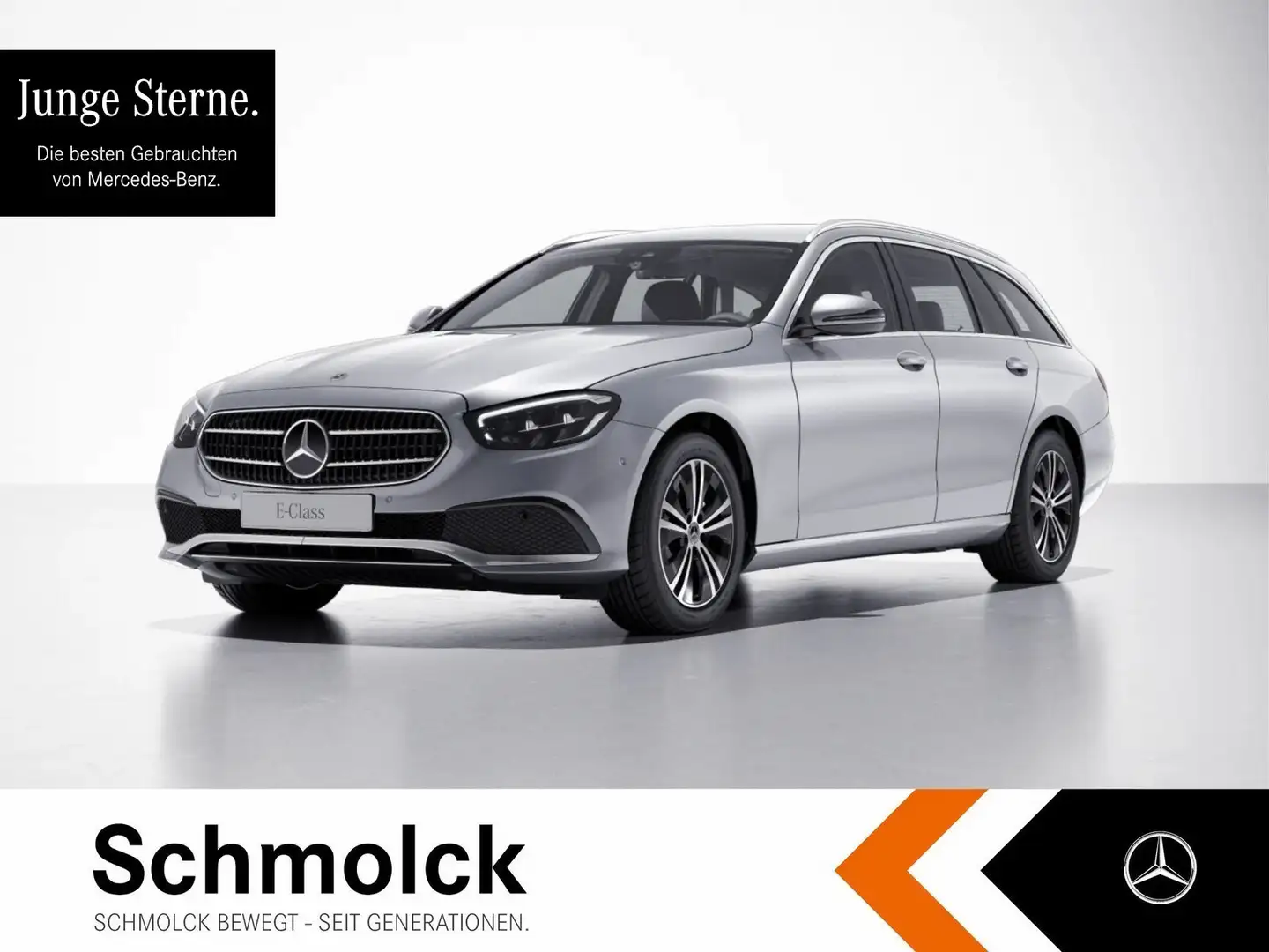 Mercedes-Benz E 220 d T AVANTGARDE+9G+LED+CAM+SPUR+TOTW+EASY-P Argento - 1