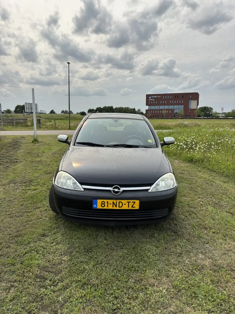 Opel Corsa 1.2-16V Njoy Zwart - 1