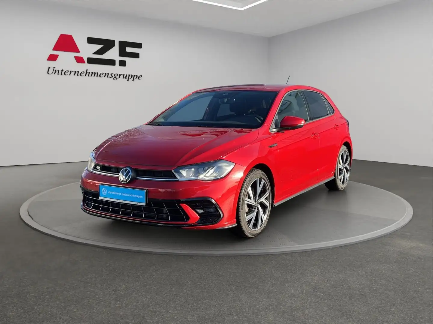 Volkswagen Polo 1.0 TSI DSG R-Line LED+ACC+KAMERA+SHZ Piros - 2