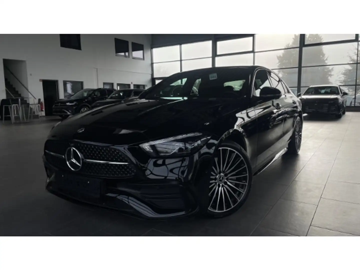 Mercedes-Benz C 220 AMG Navi Pano LED 360° Night-Paket Keyless Memory Negro - 1