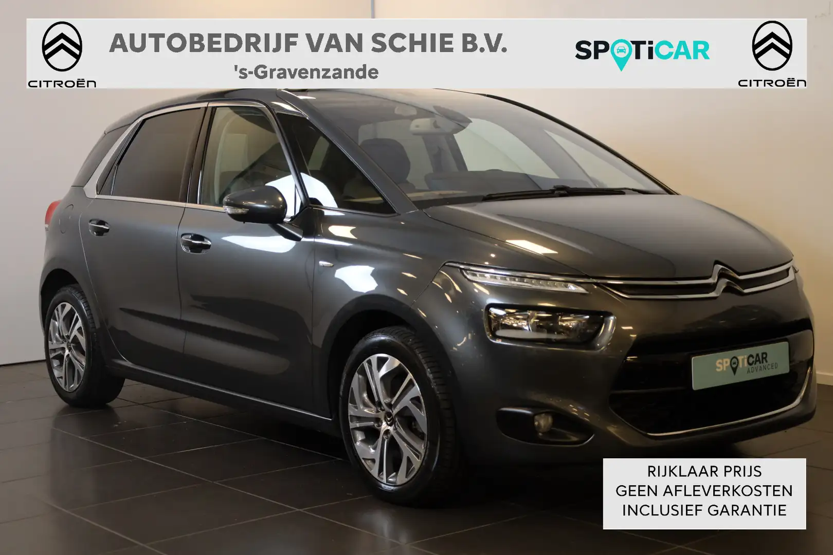 Citroen C4 Picasso PT 130 Exclusive Nappa Leer | Massage | Metallic | Grijs - 1