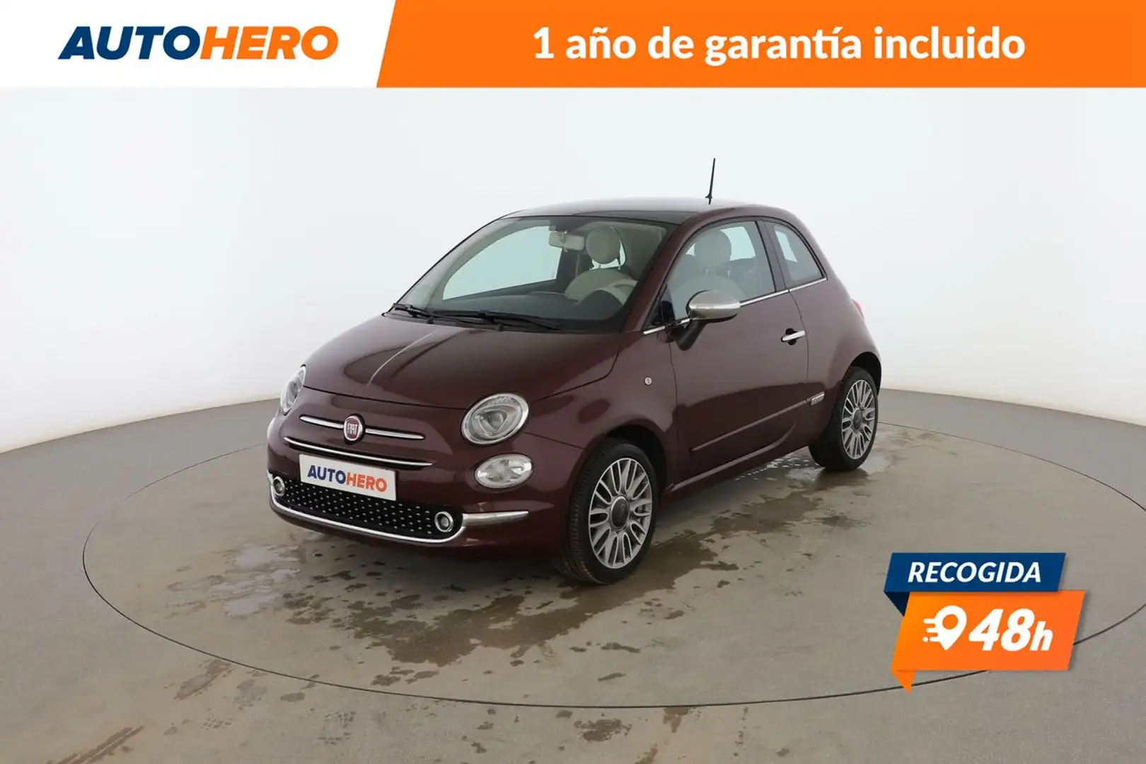 Fiat 500 1.2 Lounge Rojo - 1