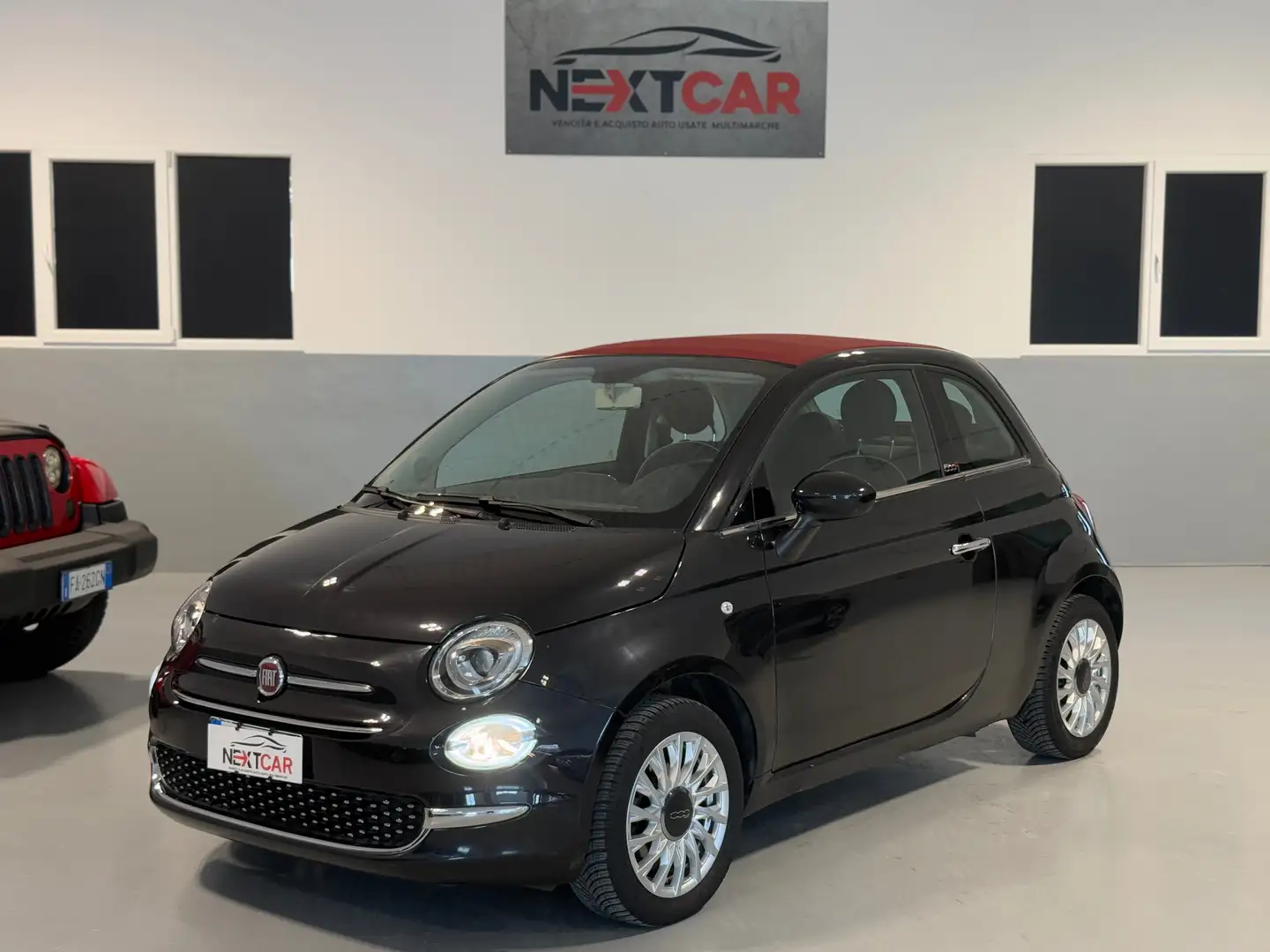 Fiat 500C 1.2 CABRIO 69cv AUTOMATICO! Siyah - 1
