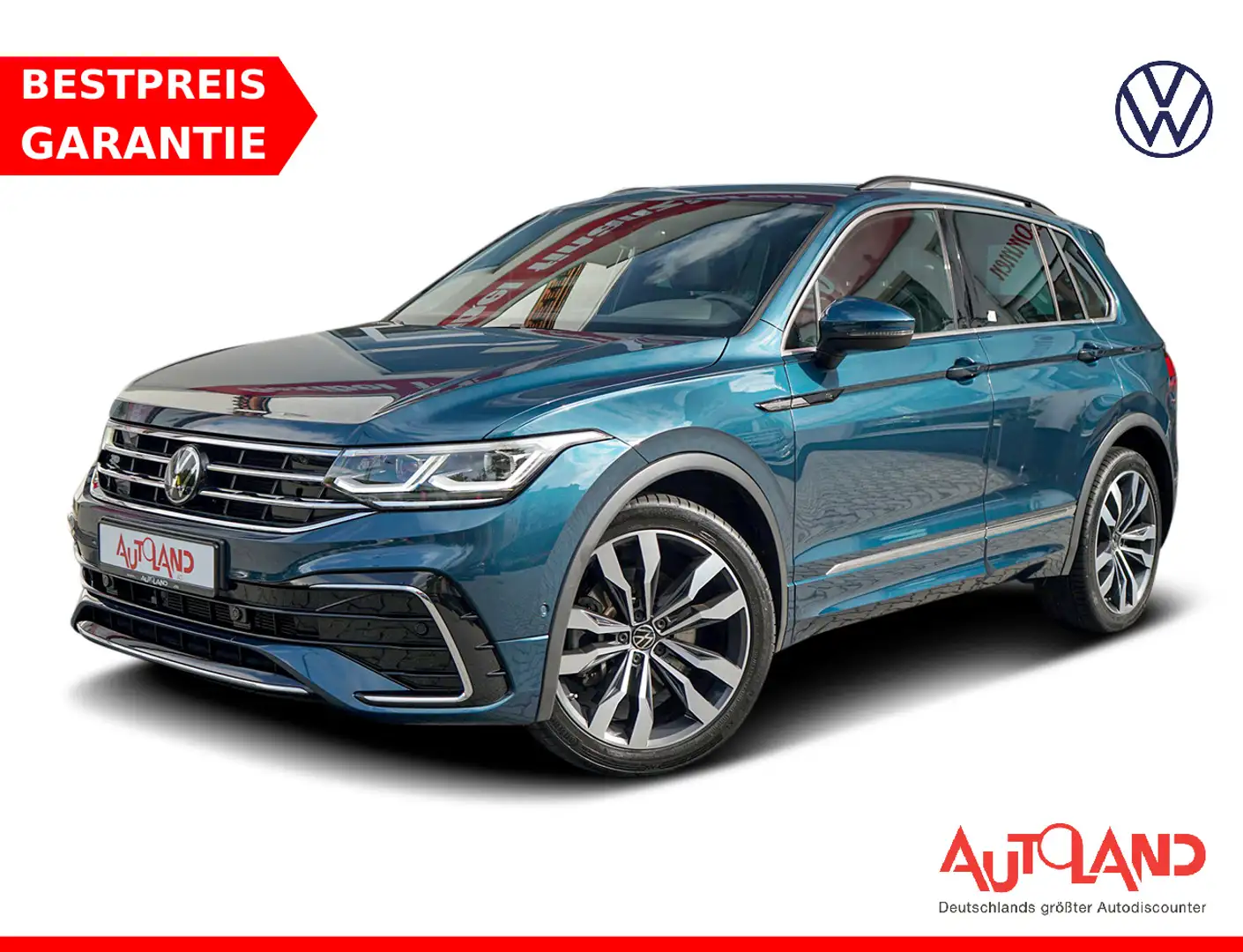 Volkswagen Tiguan 2.0 TDI R-Line 4M LED Standheizung AHK Blau - 1