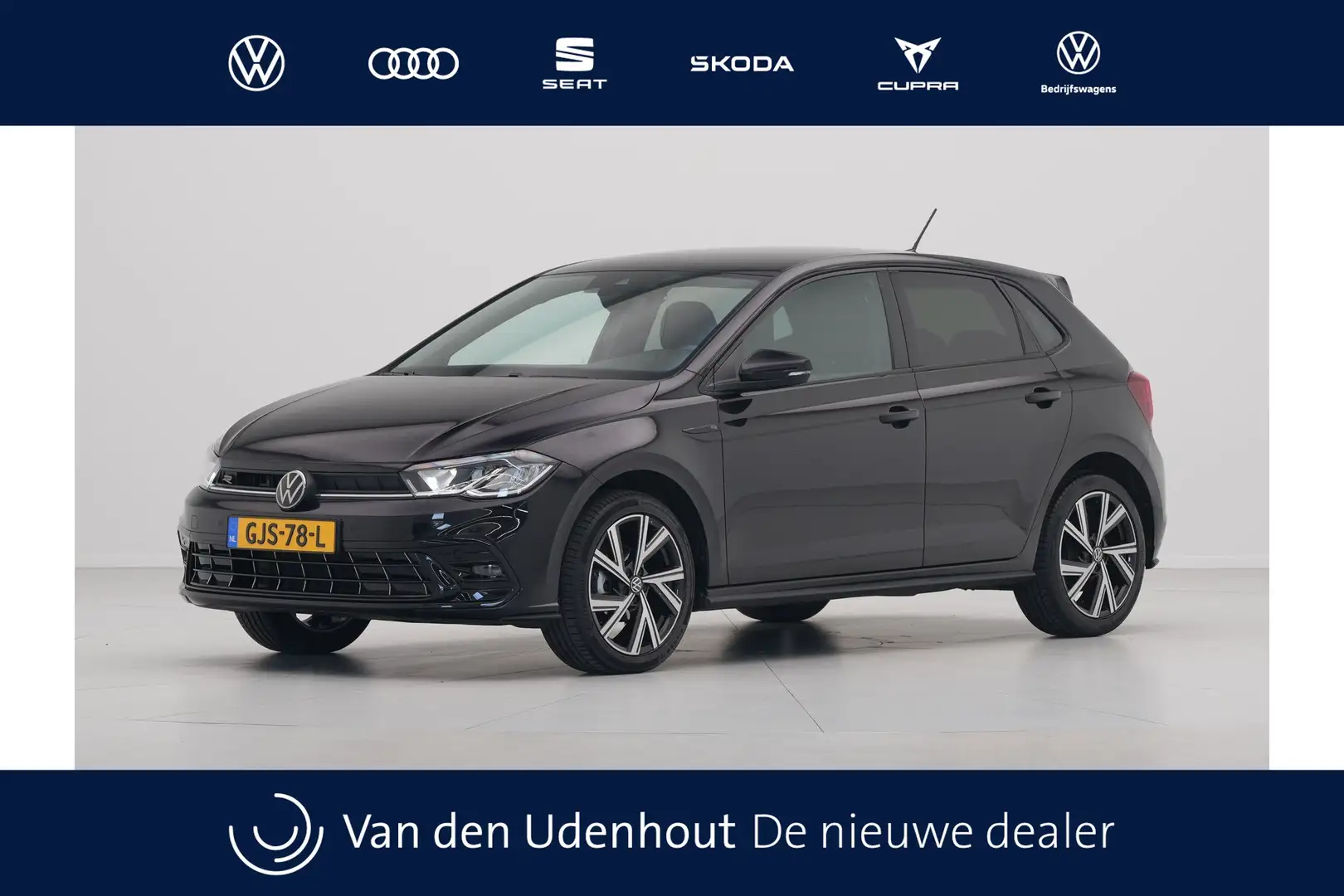 Volkswagen Polo 1.0 TSI 95pk DSG R-Line Navi via App Pdc Clima Lm Noir - 1