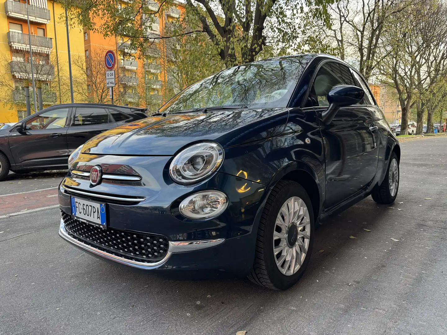 Fiat 500 500 III 2015 1.2 Lounge 69cv Bleu - 2