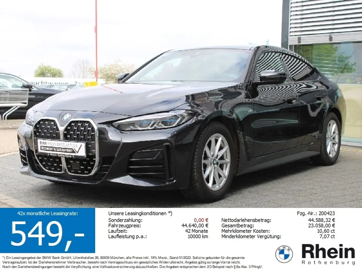 BMW 420 d Gran Coupé M Sport Laser HeadUp ACC HiFi Noir - 1