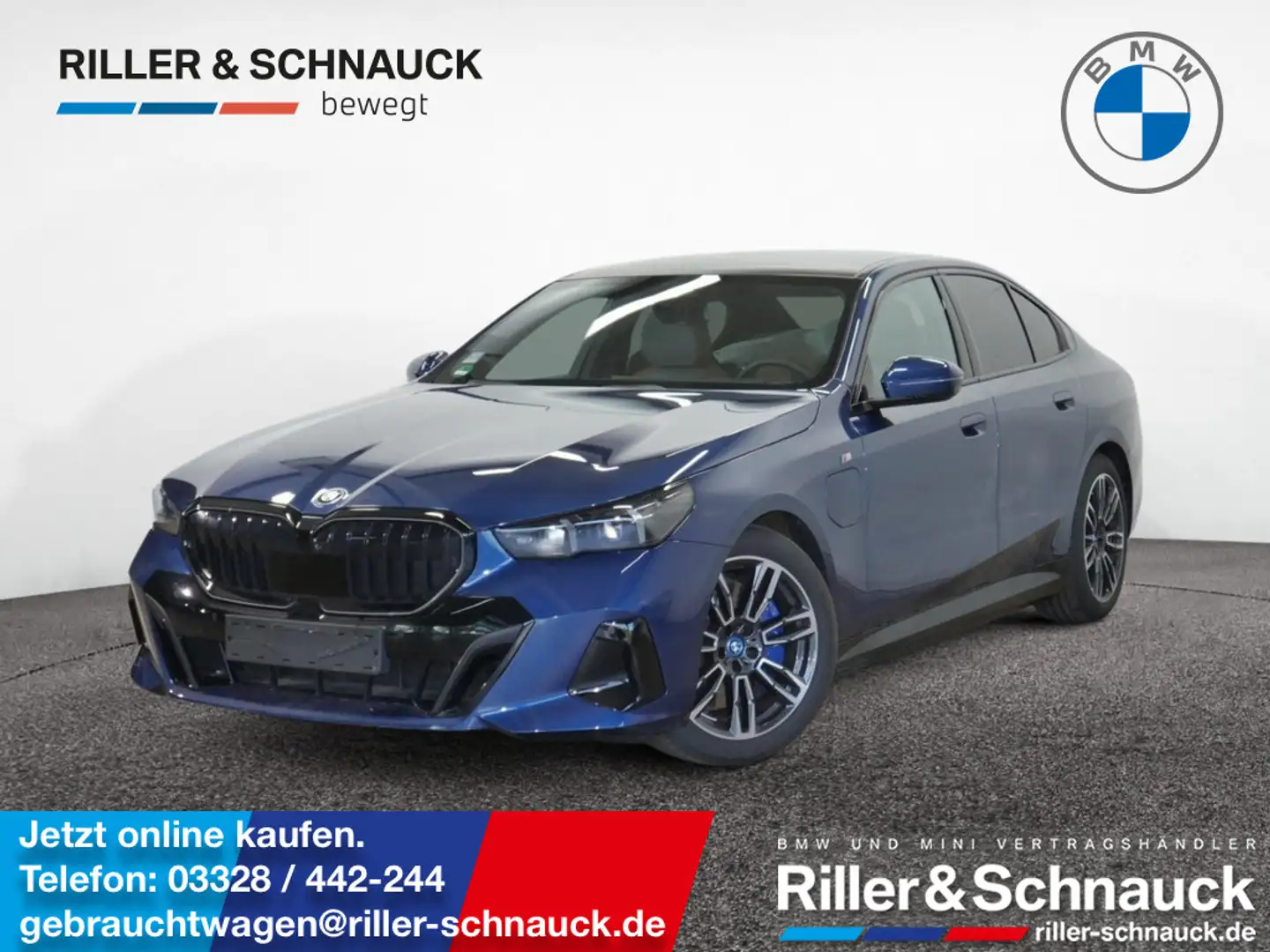 BMW 550 e xDrive M Sport Pro PANO+B&W+360°KAM+HUD Azul - 1