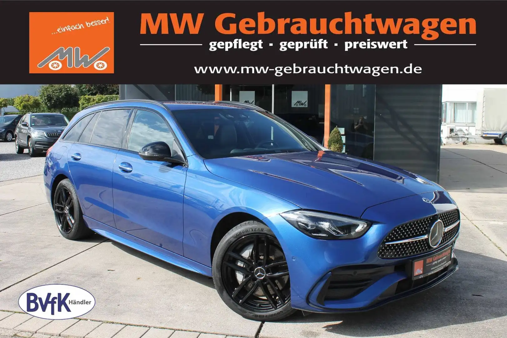 Mercedes-Benz C 300 C300e T-Modell AMG-Line LED ACC KAM AHK SHZ PDC Blau - 1