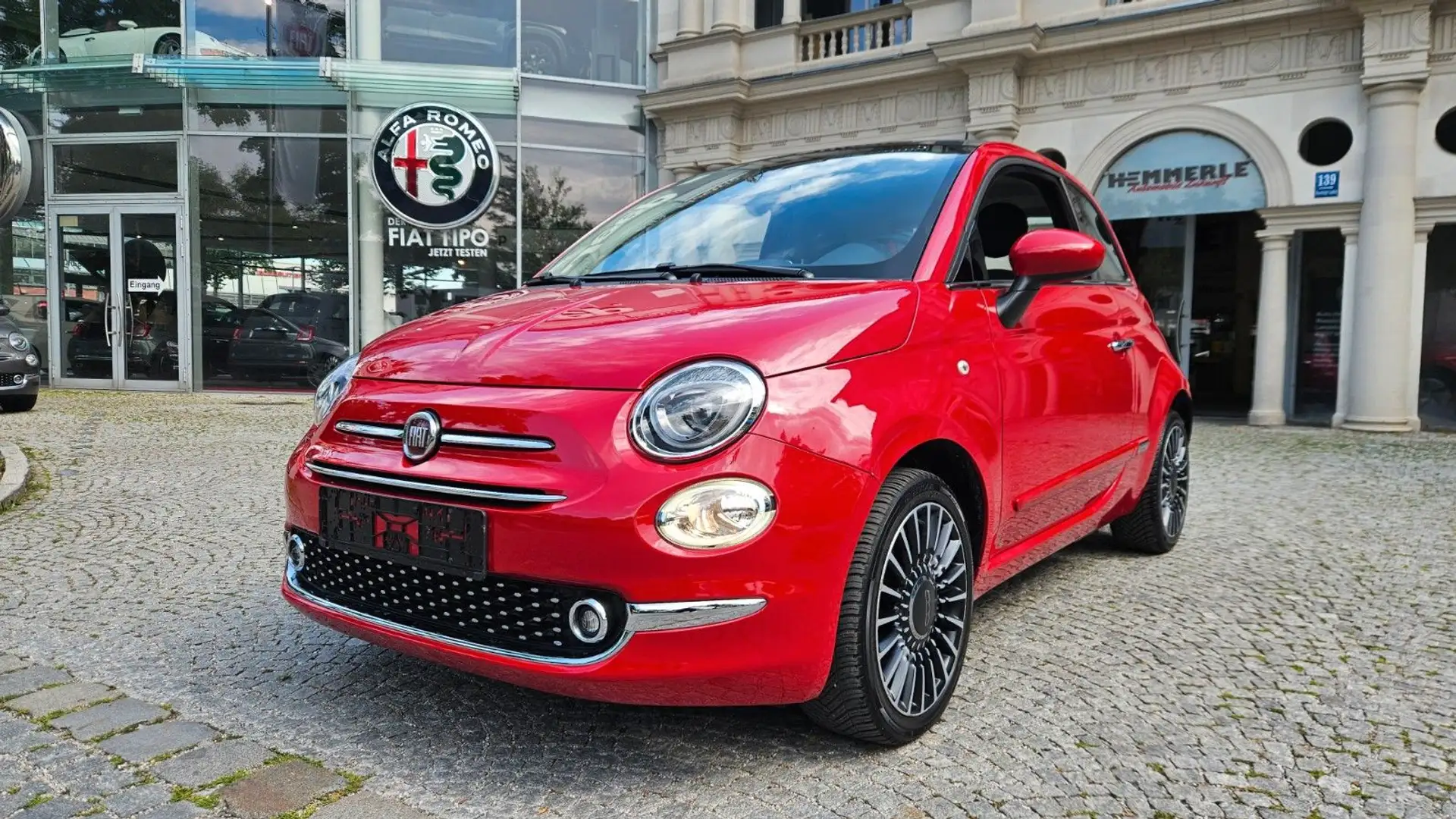 Fiat 500 1.2*Allwetter*Panorama*Klimaautomatik Rot - 1