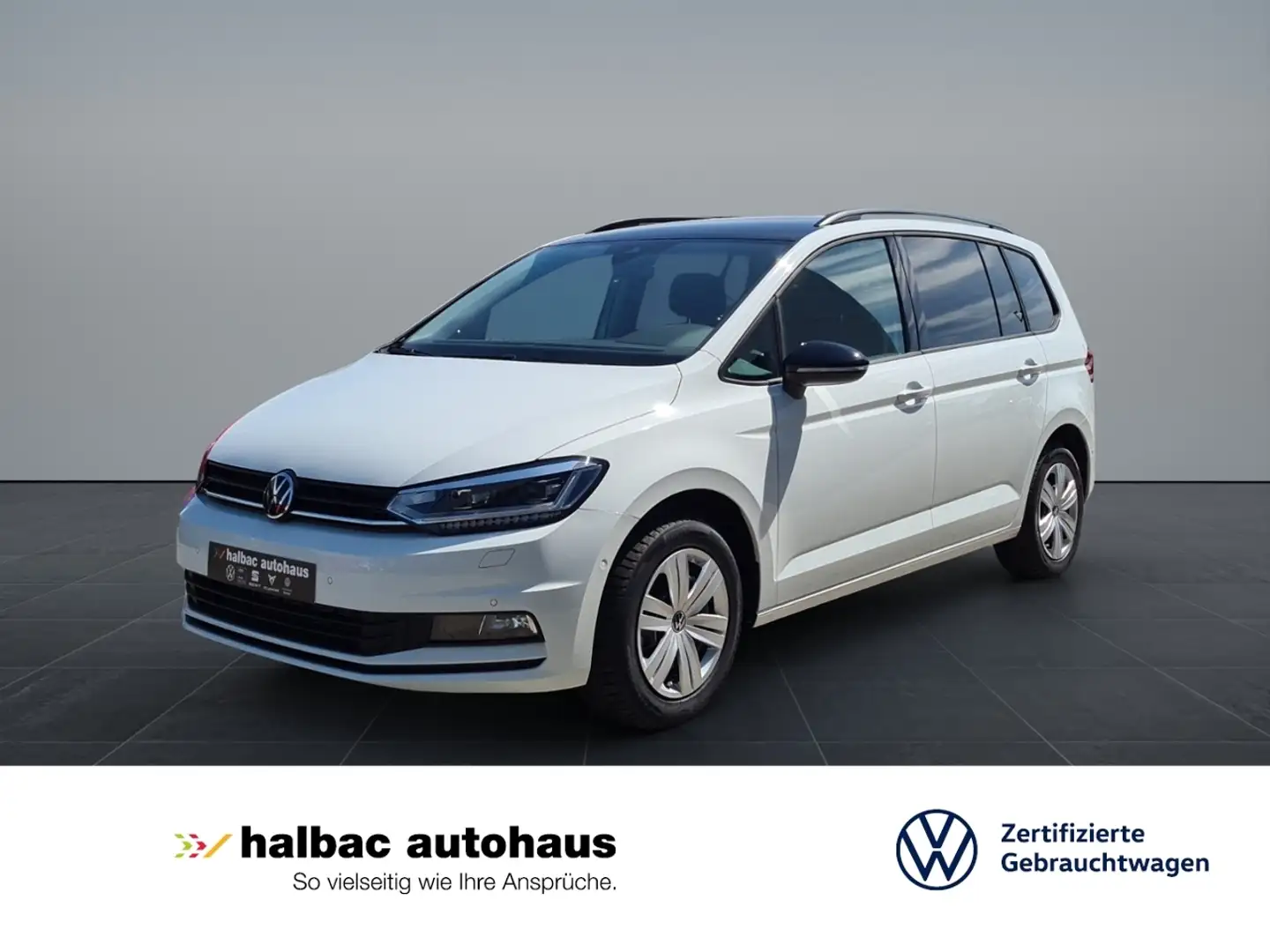 Volkswagen Touran 1.5 TSI DSG Highline+AHK+NAVI+WR+KAMERA+LED+PDC+S Weiß - 1
