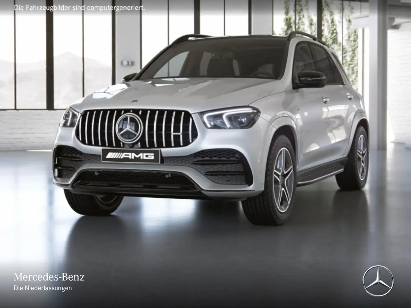 Mercedes-Benz GLE 53 AMG GLE 53 4M NIGHT+PANO+360+AHK+MULTIBEAM+FAHRASS+20" Weiß - 2