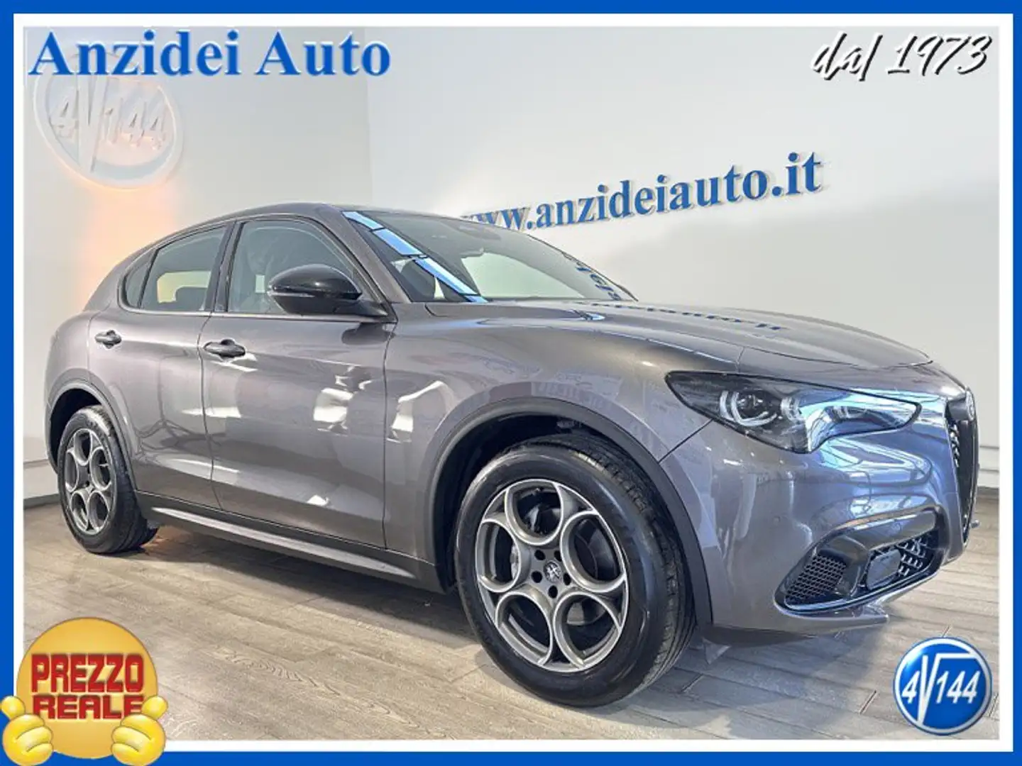 Alfa Romeo Stelvio 2.2 Turbodiesel 210 CV AT8 Q4 Sprint Grigio - 1