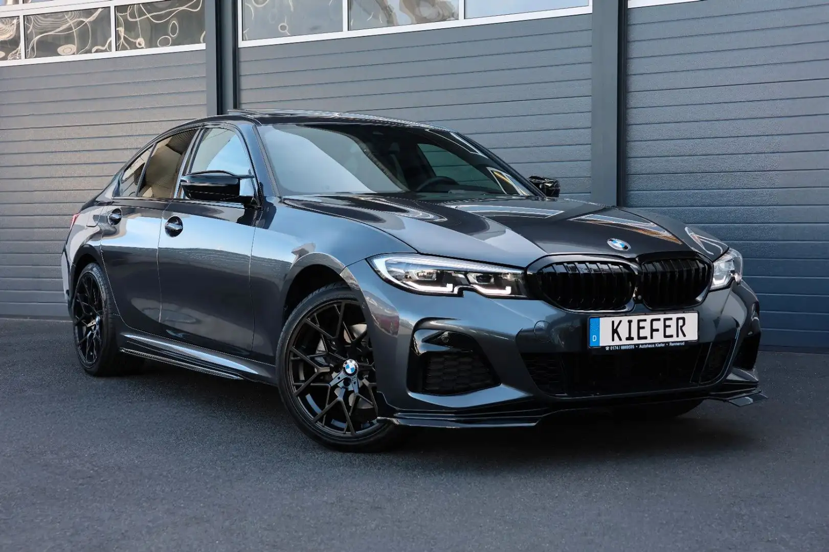 BMW 330 i M/H&K/360/CarPlay/SHZ/TOTW/SPUR/R19 Gris - 1