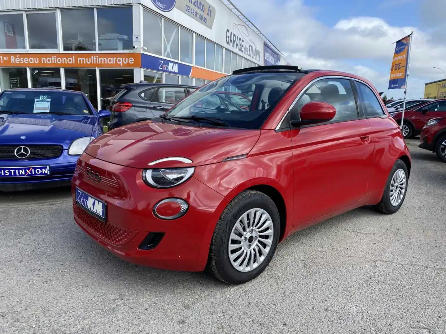 Fiat 500e Cabriolet Electrique 42 KWh 118CV Red Rouge - 1