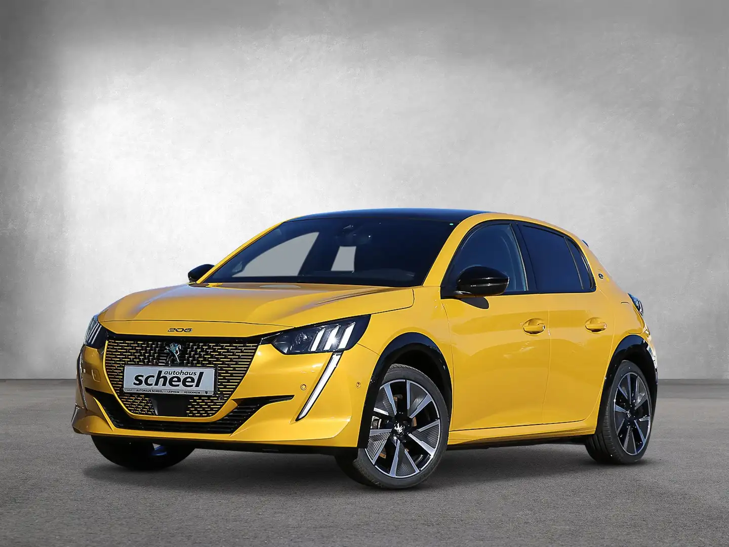 Peugeot 208 e- 136 (e-) e- GT ACC/Kam./KlimaA/AUT/LED/LM Jaune - 2