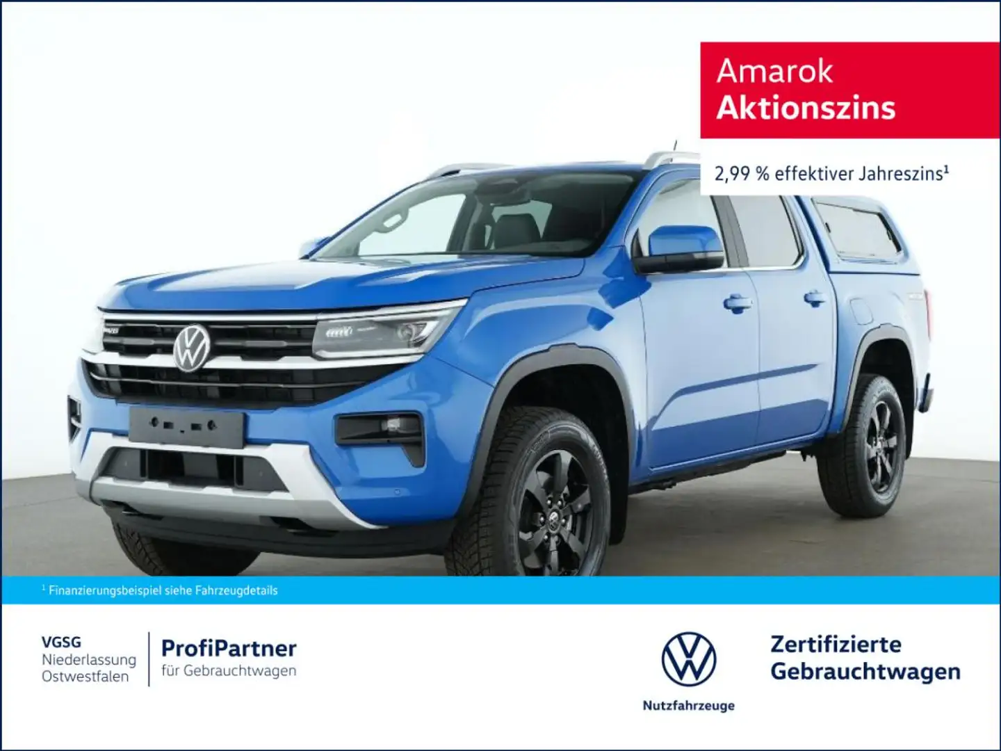 Volkswagen Amarok DC Style 4Motion LED-Matrix AHK ACC Kamera Blau - 1