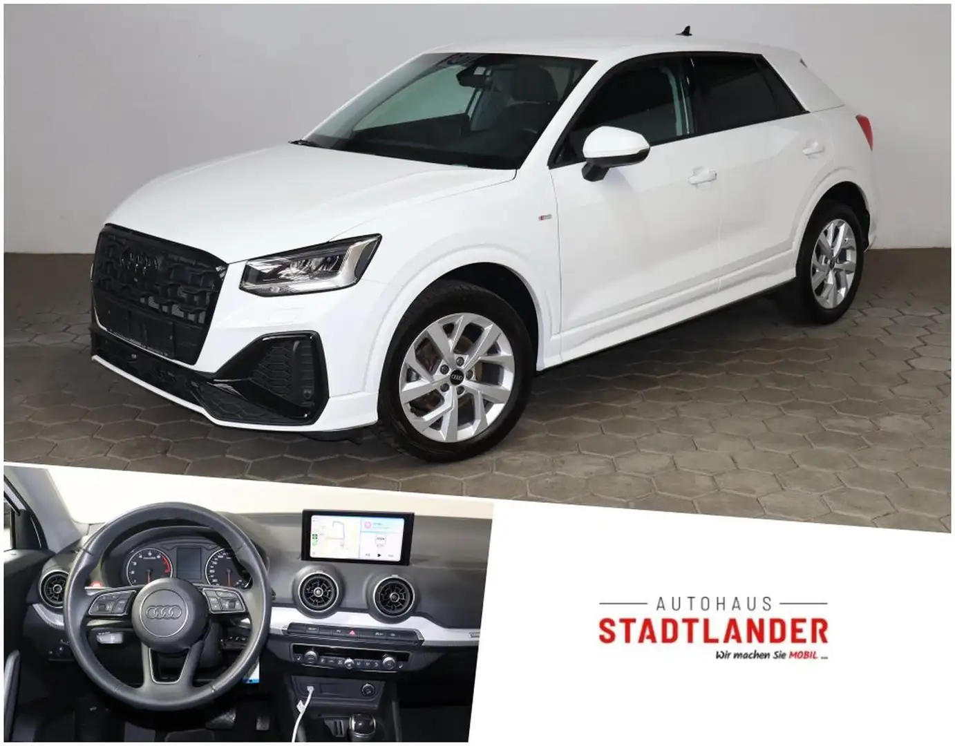 Audi Q2 35 TFSI S line CARPLAY*SHZ*CAM*SCHWARZPAKET Weiß - 1