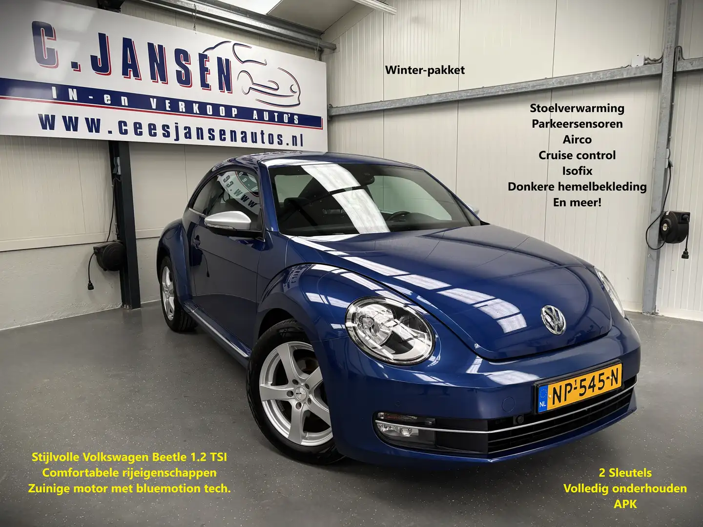 Volkswagen Beetle 1.2 TSI Trend BlueMotion | Airco (automatisch) | P Bleu - 1