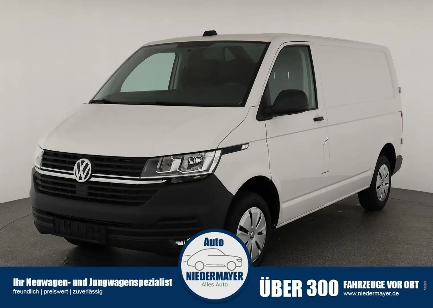 Volkswagen T6.1 Transporter 2.0 TDI KR Kasten, Kamera, AppConnect, Klima, Temp Weiß - 1