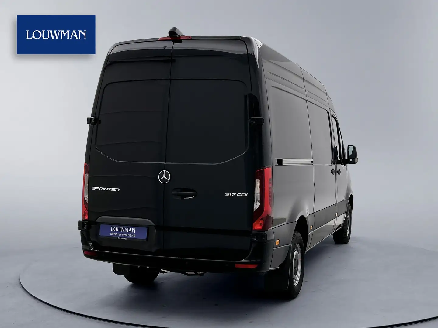 Mercedes-Benz Sprinter 317 1.9 CDI L2H2 3500KG trekgewicht BPM-Vrij Direc Negro - 2