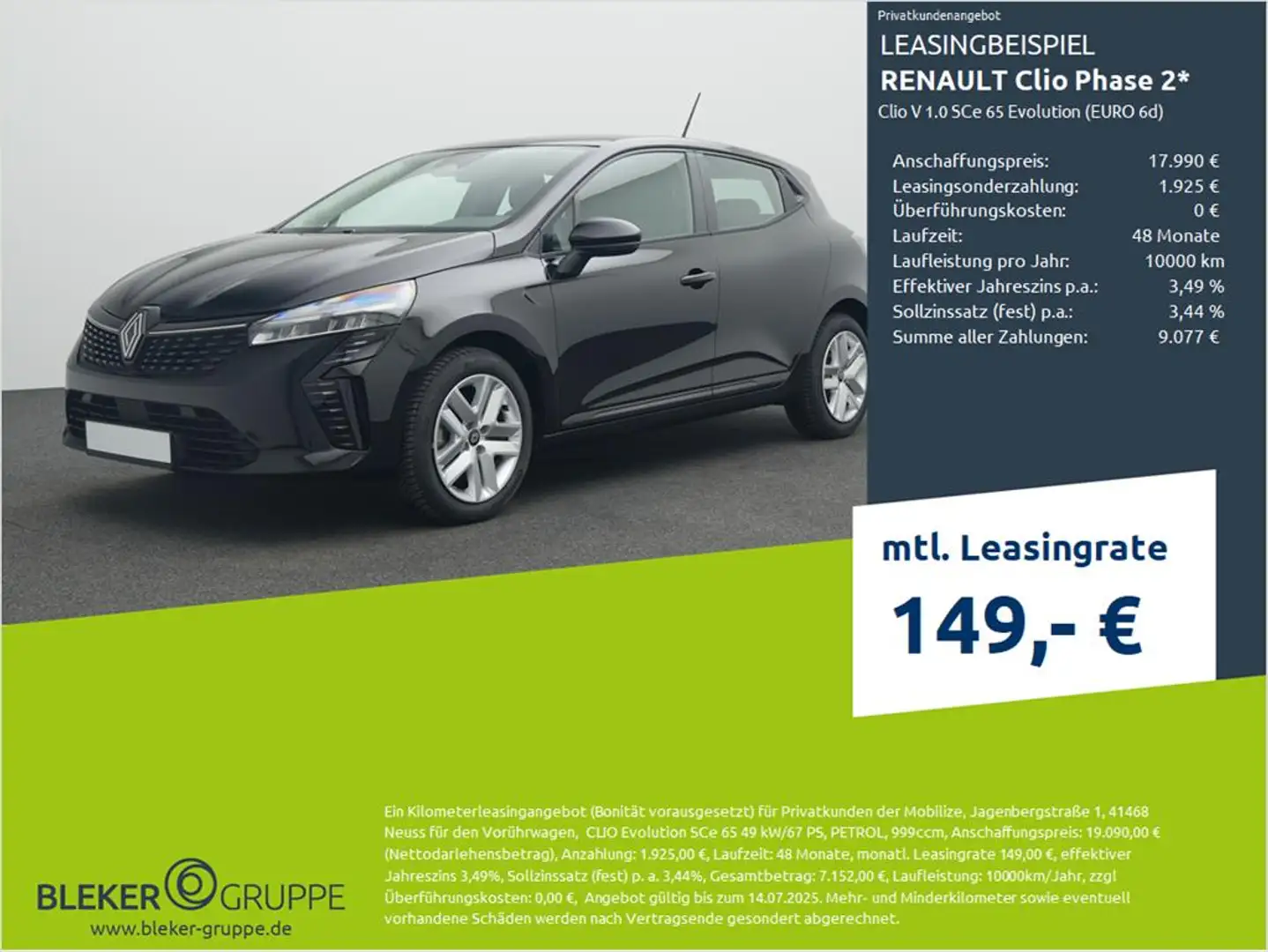 Renault Clio V 1.0 SCe 65 Evolution (EURO 6d) Zwart - 1