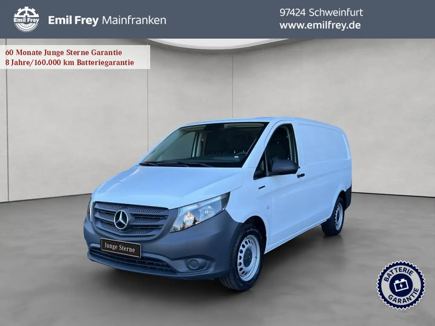 Mercedes-Benz eVito Kasten Lang  Hochvoltbatterie (35 kWh) Blanc - 1