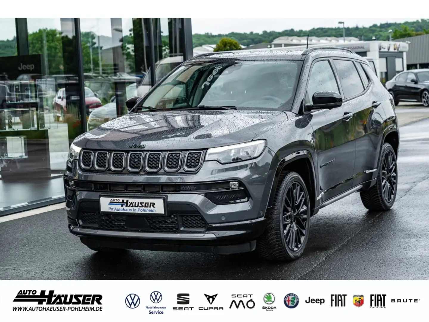 Jeep Compass e-Hybrid MY23 ''S'' 1.5 T4 DCT MHEV LEDER EL HECKK Grau - 1