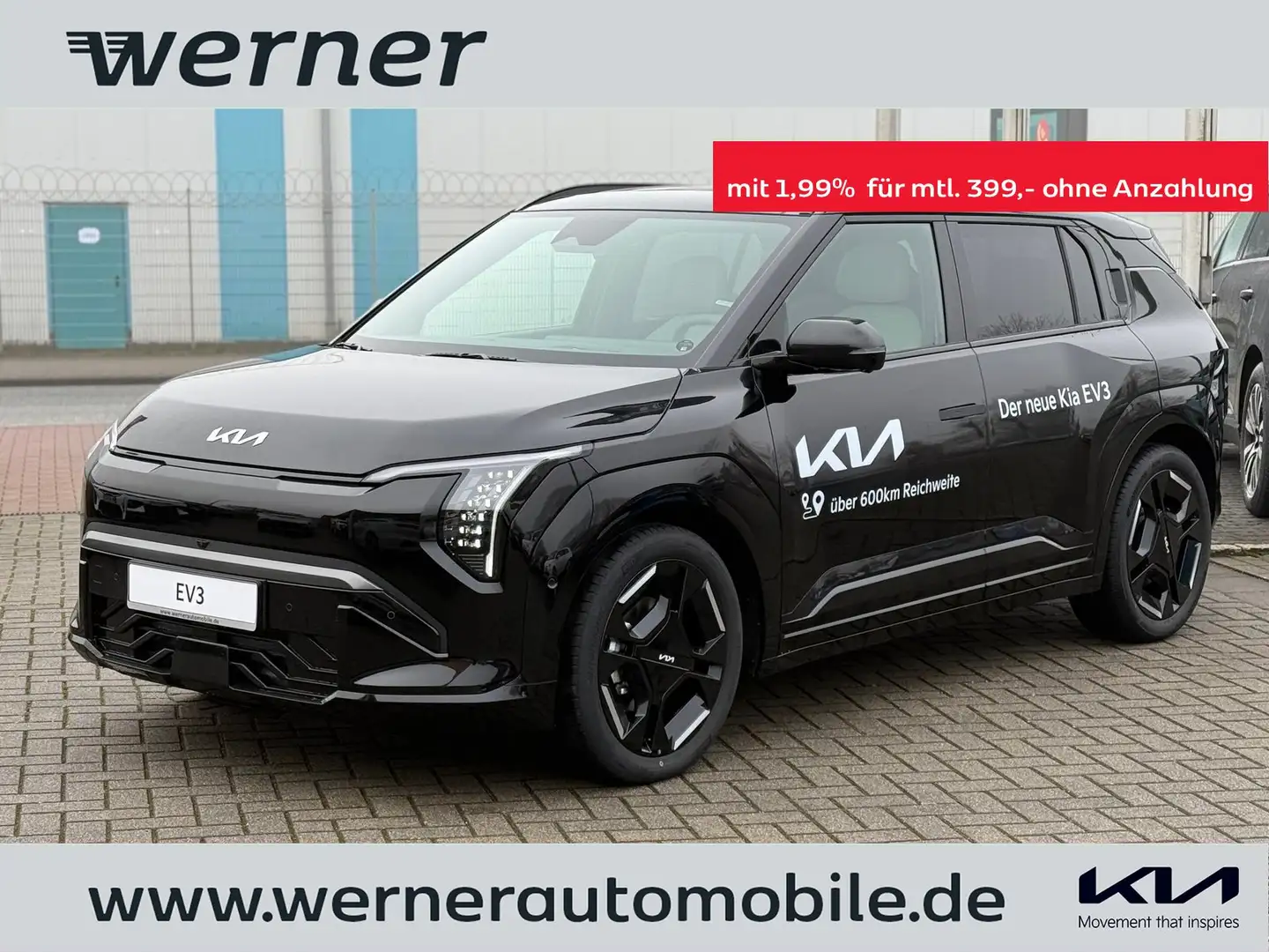 Kia EV3 81,4 kWh GT-line DriveWise Park Komfort Schwarz - 1
