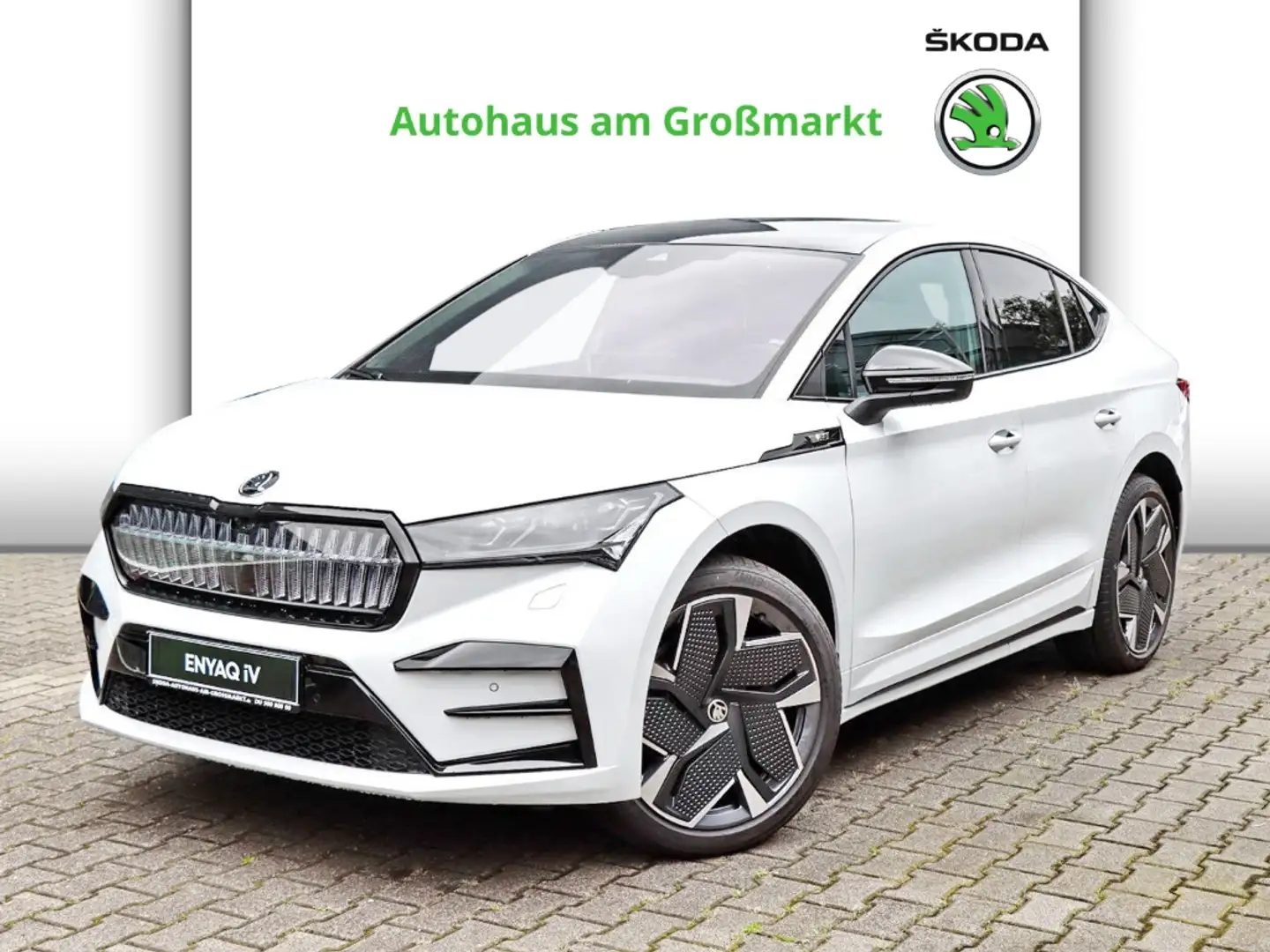 Skoda Enyaq Coupe RS AHK, Navi, Leder, Glasdach Weiß - 1