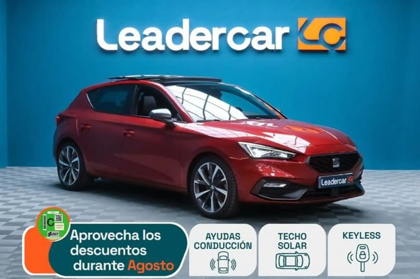SEAT Leon 1.5 eTSI 110kW DSG-7 S&S FR Go L Rojo - 1