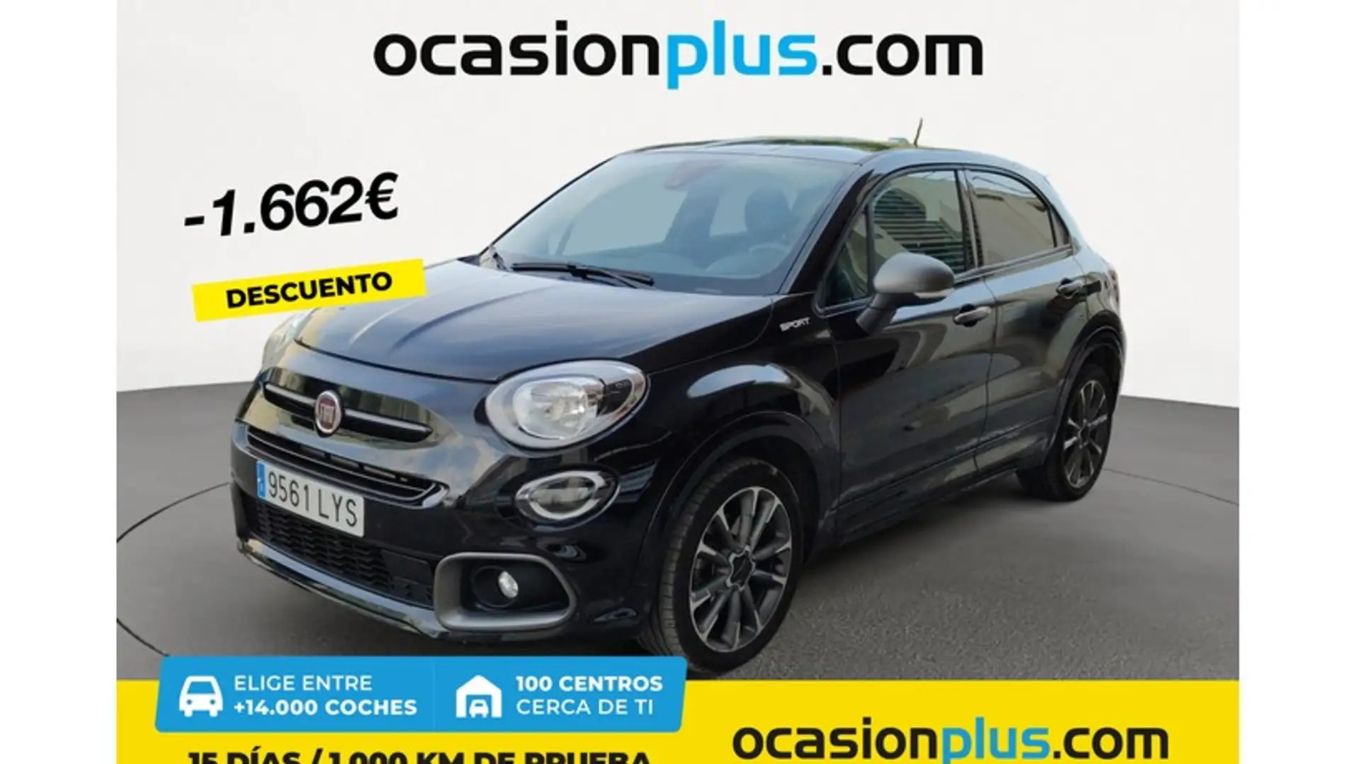 Fiat 500X 1.3 Firefly S&S Sport DCT 4x2 Zwart - 1